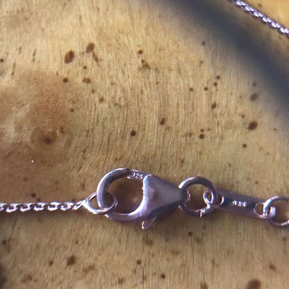 Natural Rainbow Moonstone Gold Vermeil Sterling Silver Necklace - Picture 5 of 7